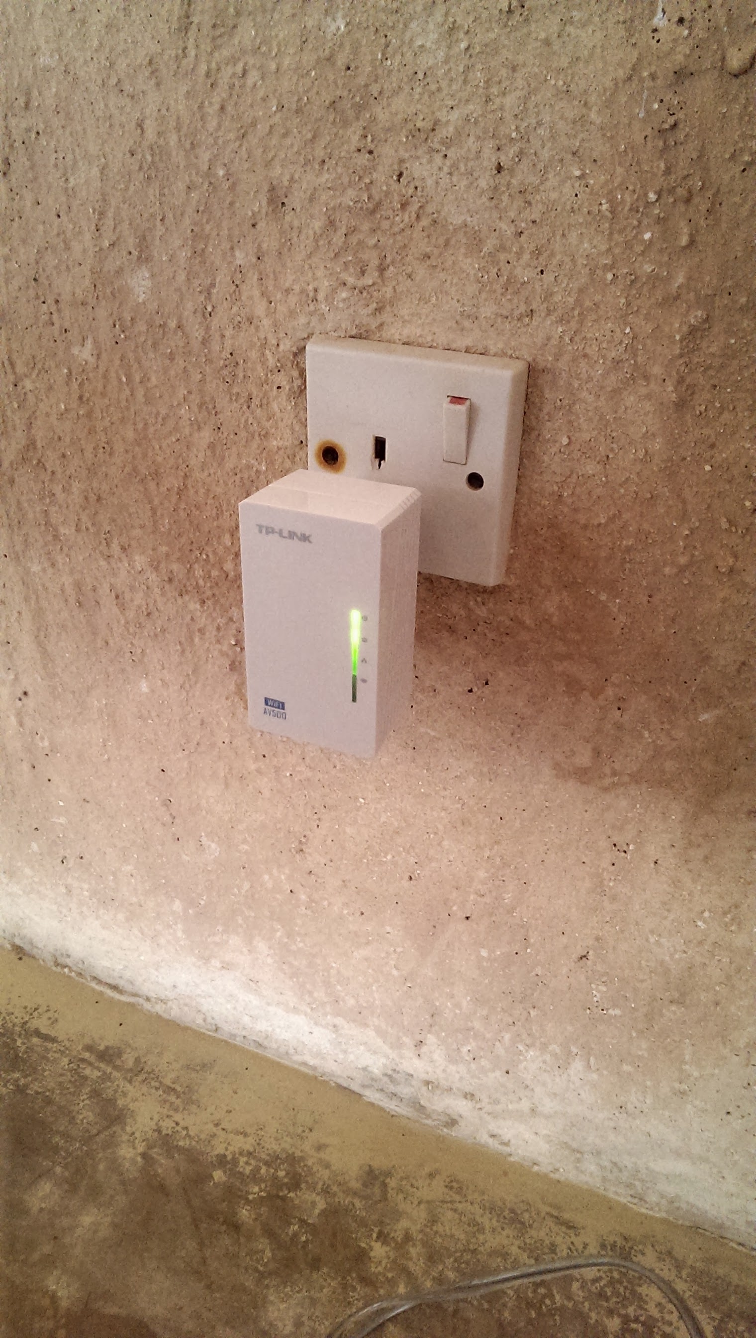 A Power-to-ethernet/Wifi adapter at Hackerbeach last year